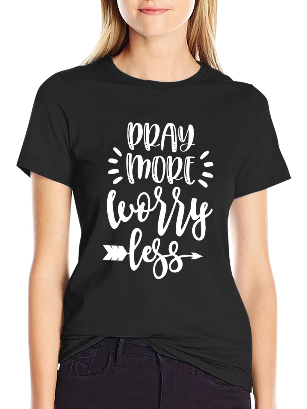 Pray More Worry Less Graphic Tee