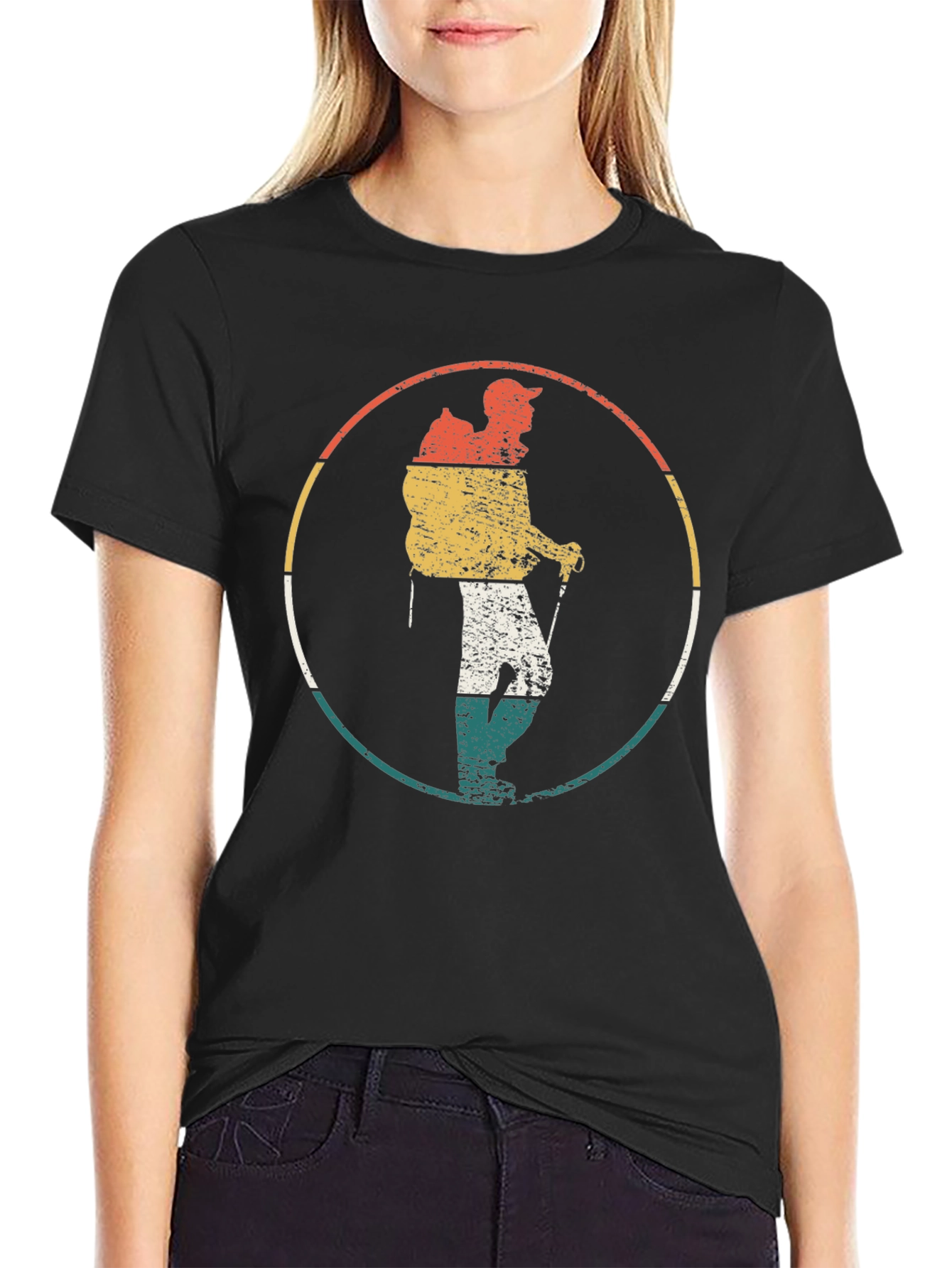 Retro Hiker Graphic Tee - Adventure Ready