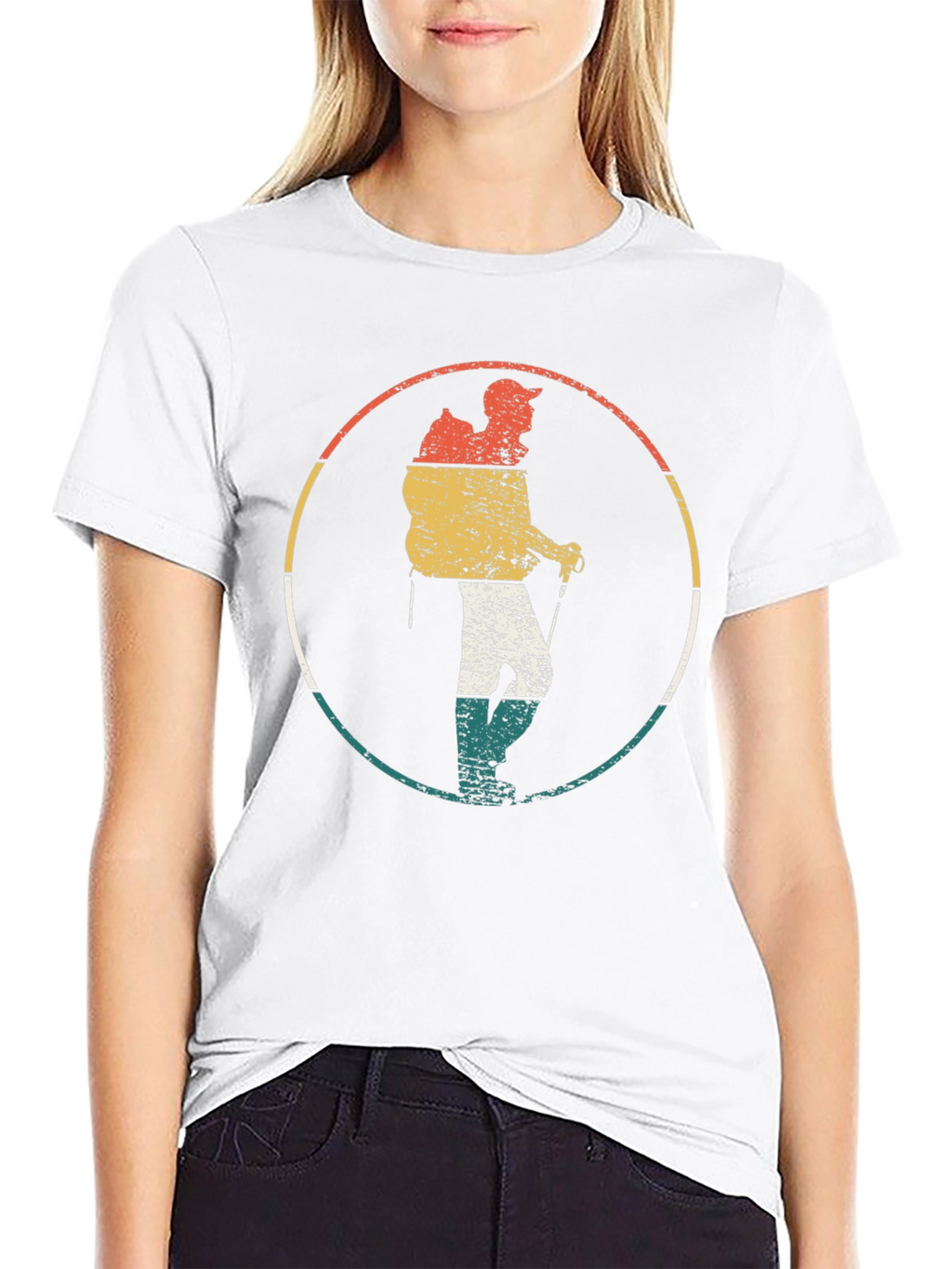 Retro Hiker Graphic Tee - Adventure Ready