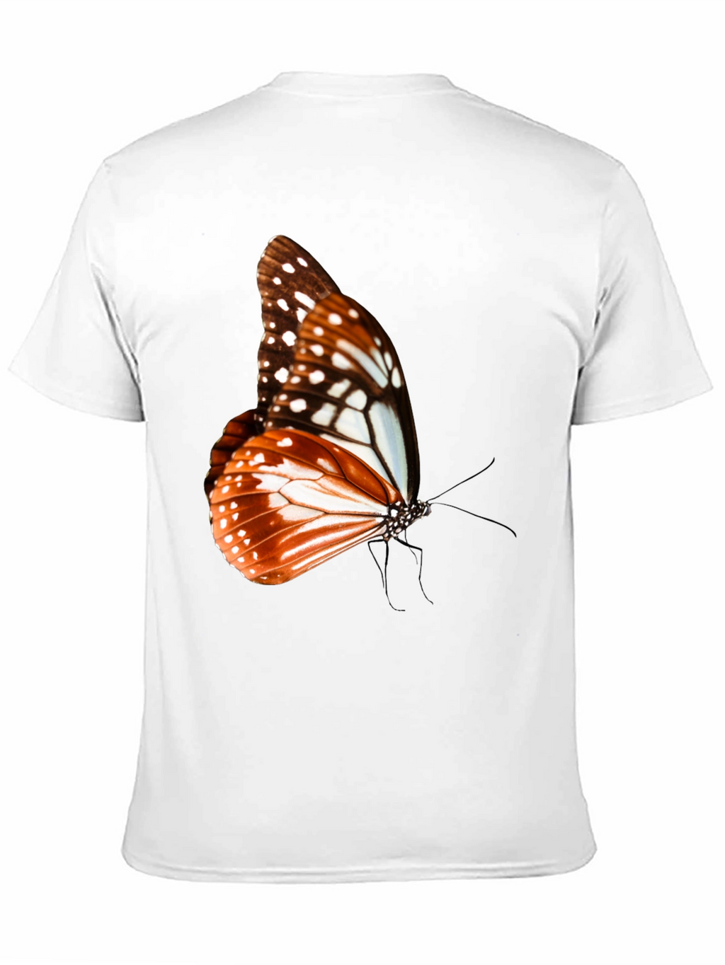 Butterfly Graphic Tee - Stylish Mens Black T-Shirt