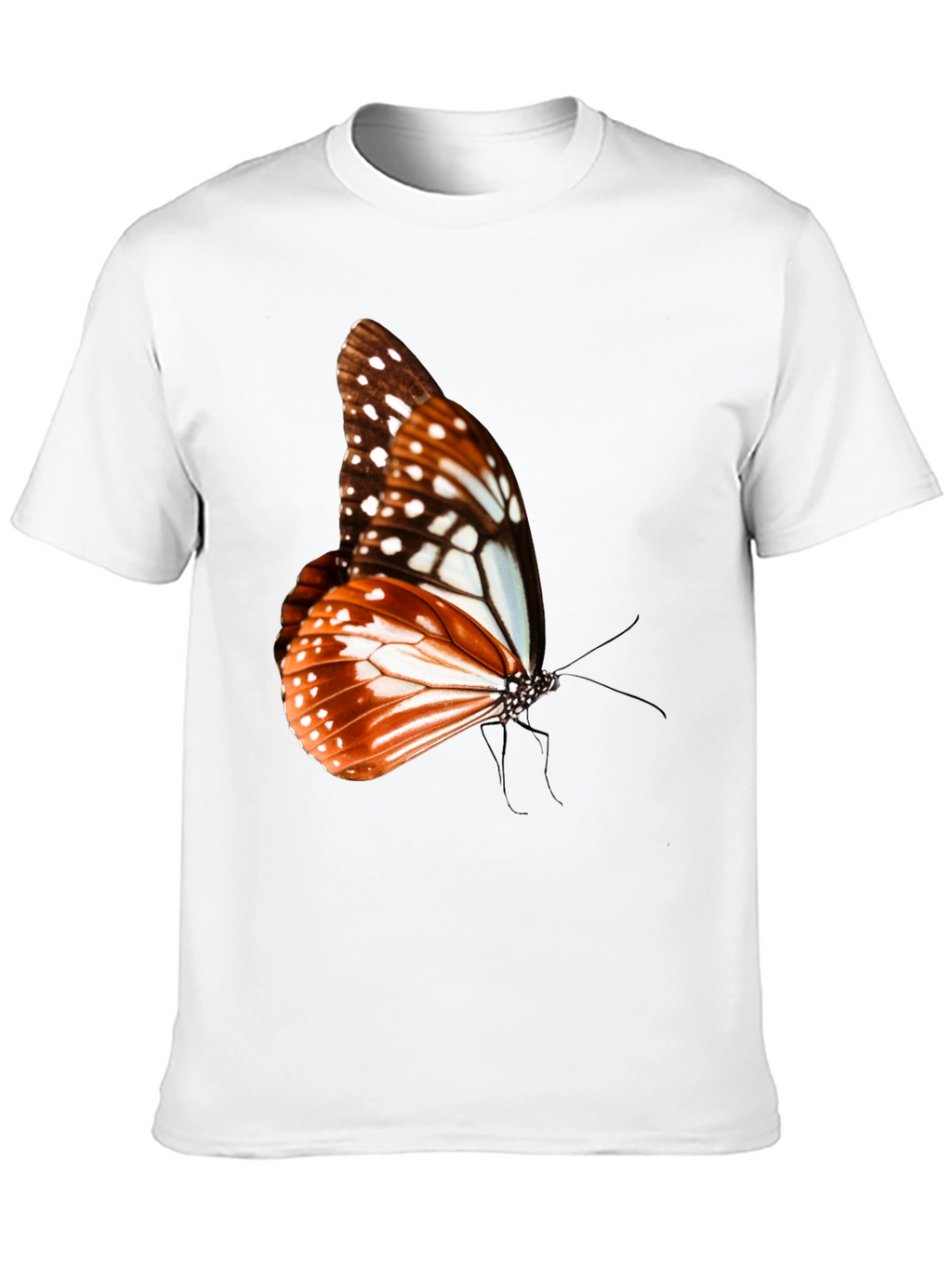 Butterfly Graphic Tee - Stylish Mens Black T-Shirt