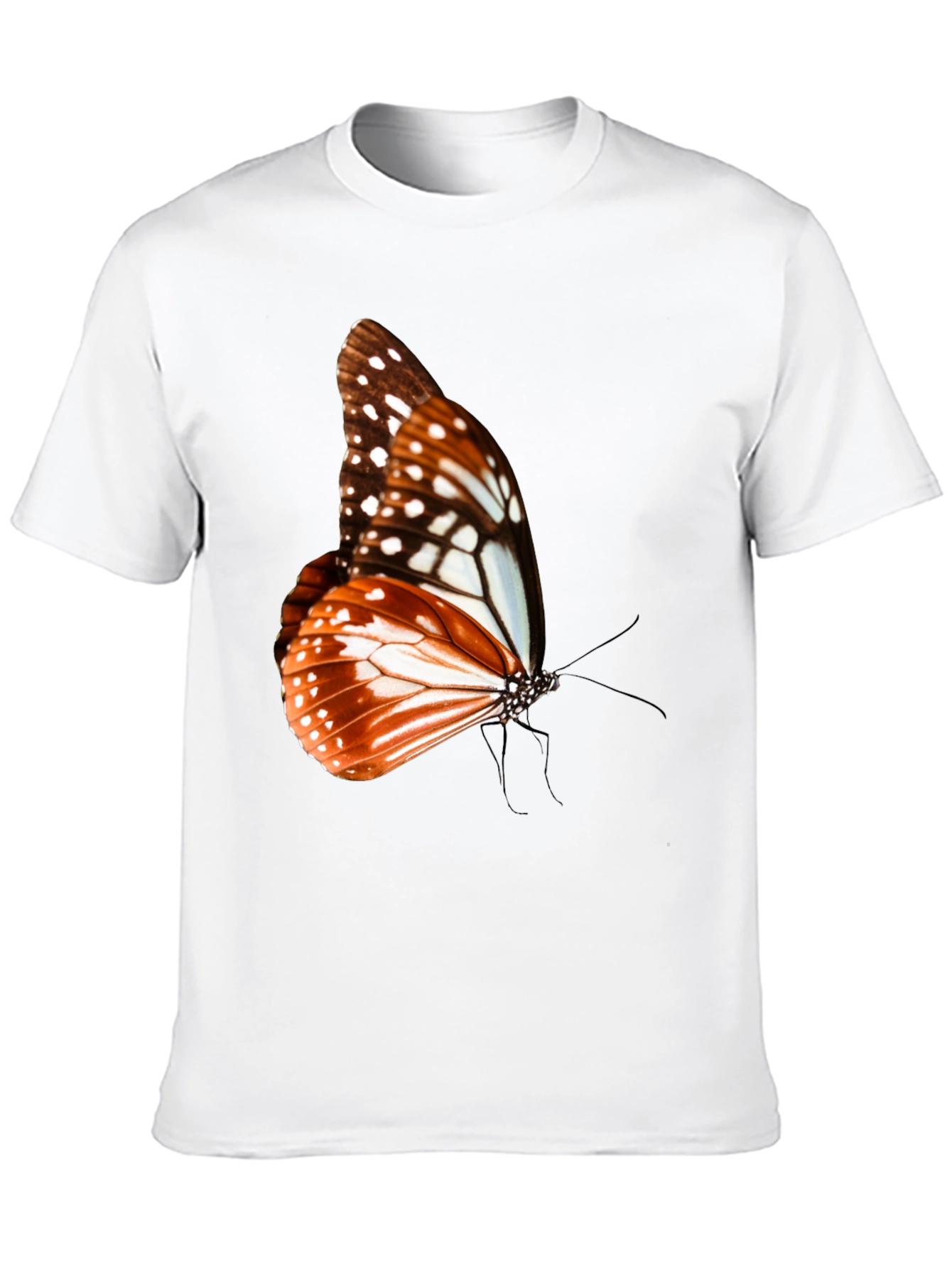 Butterfly Graphic Tee - Stylish Mens Black T-Shirt