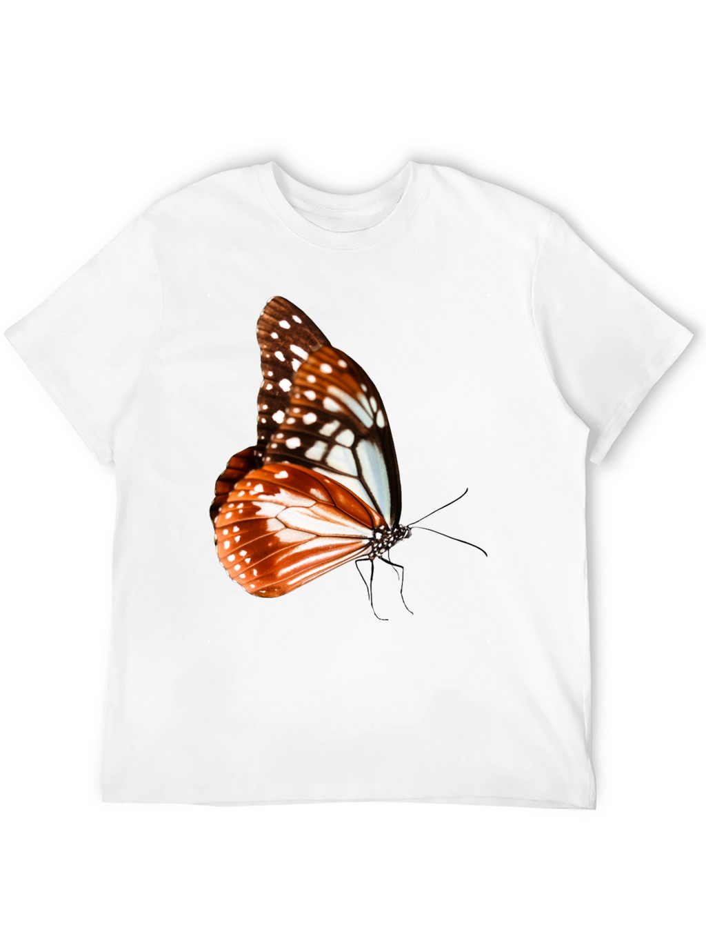 Butterfly Graphic Tee - Stylish Mens Black T-Shirt