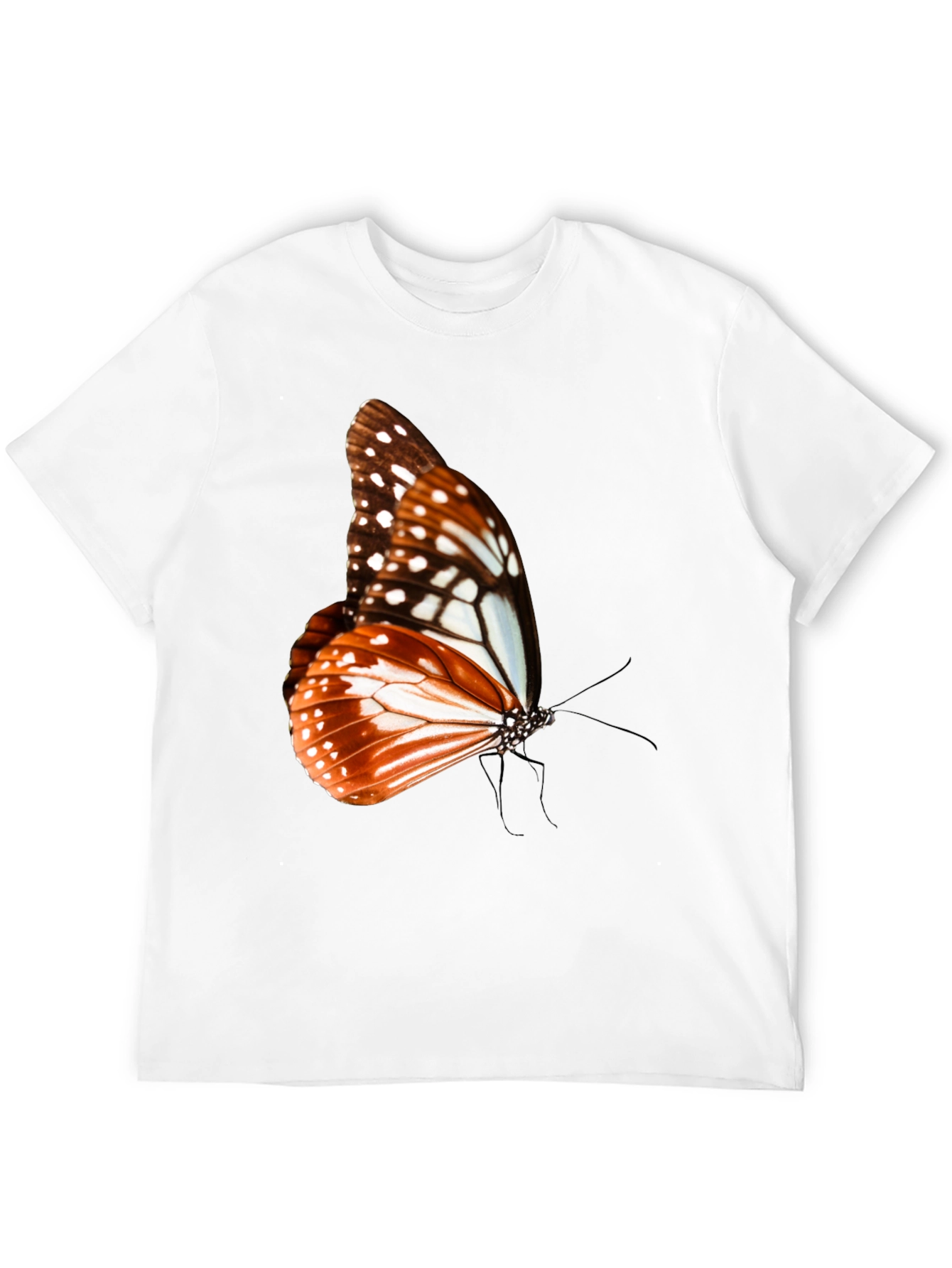 Butterfly Graphic Tee - Stylish Mens Black T-Shirt