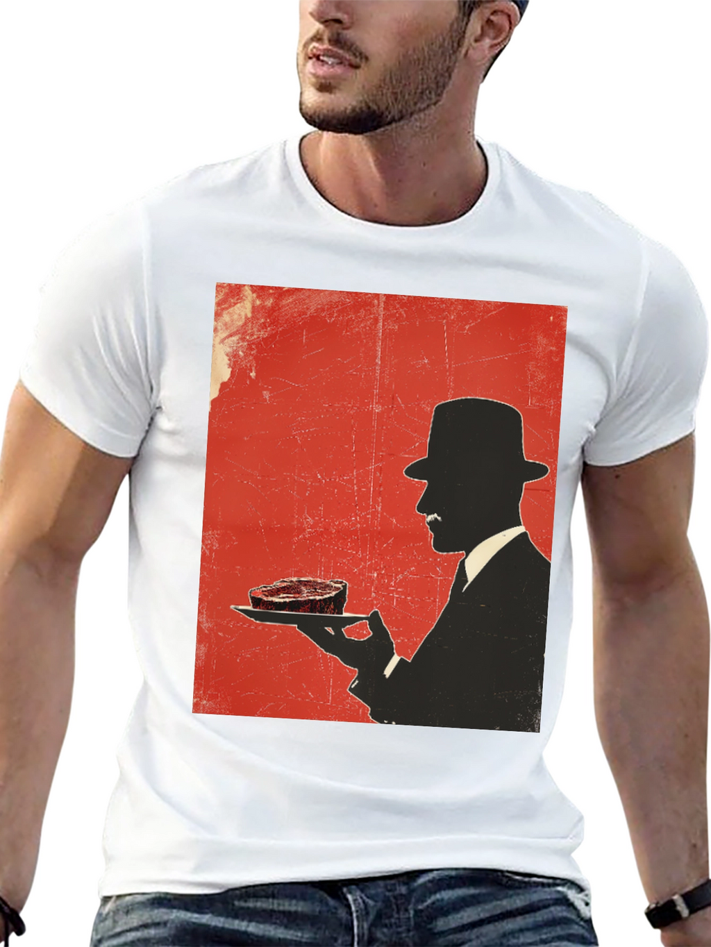 Steak Silhouette T-Shirt - Foodie Style