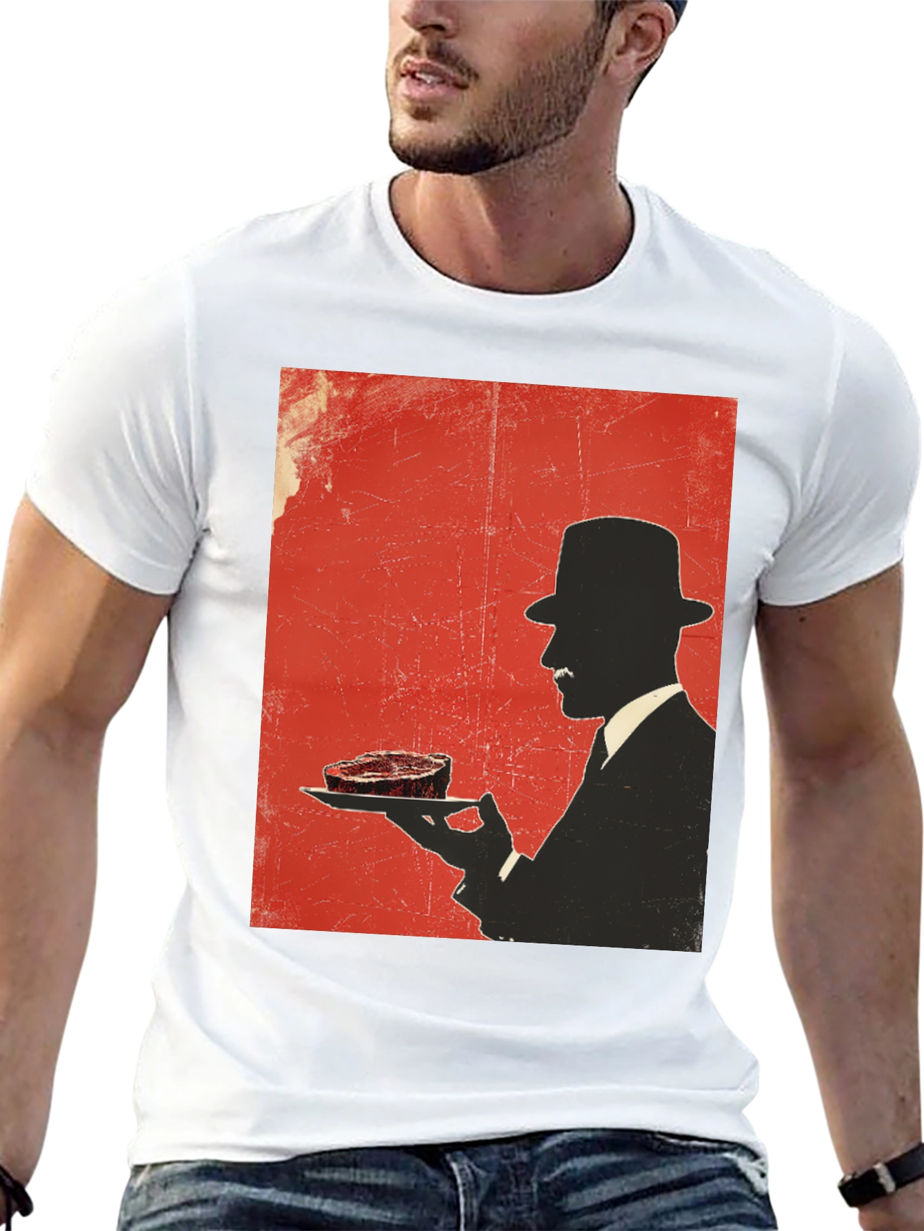 Steak Silhouette T-Shirt - Foodie Style