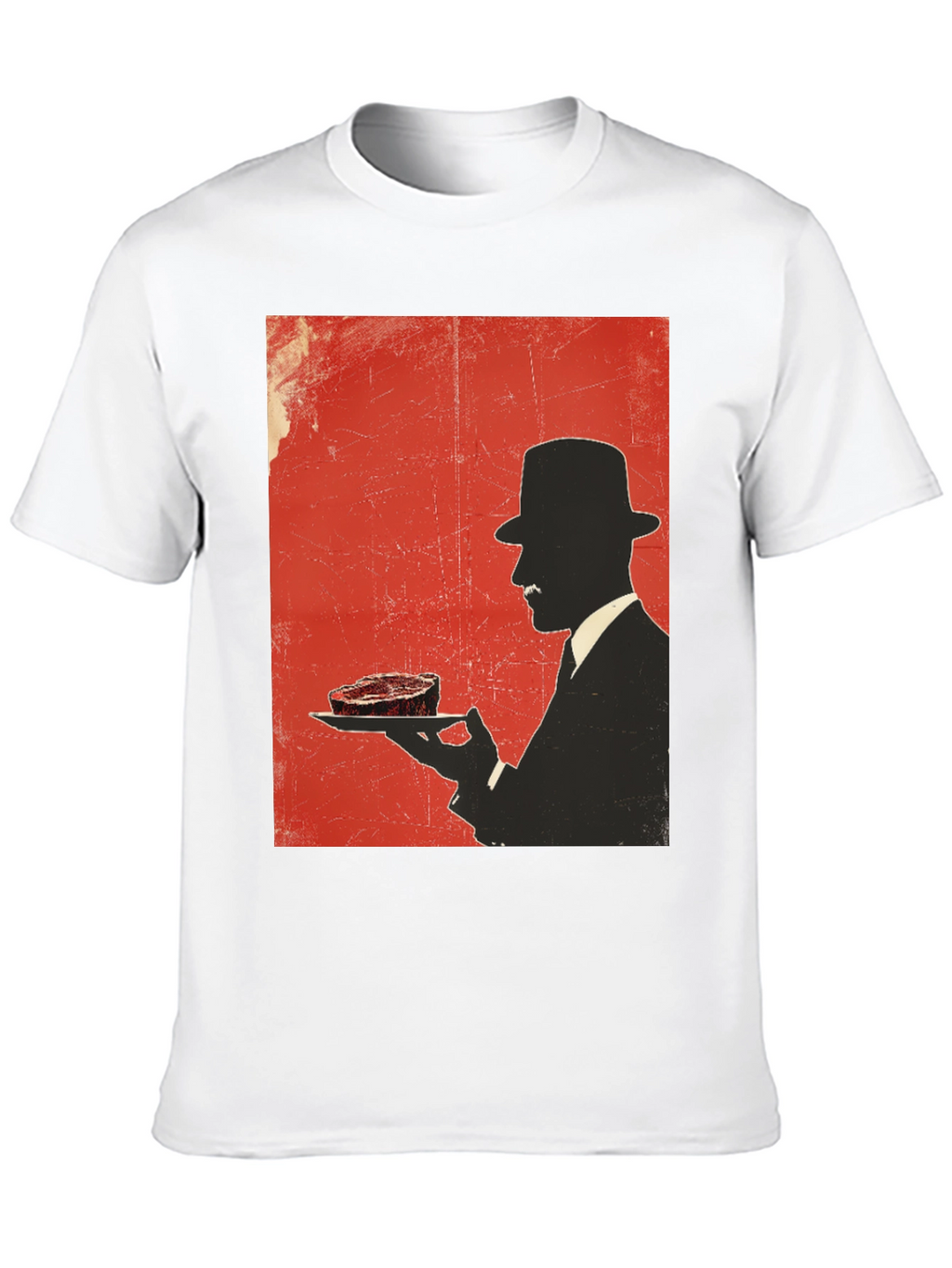 Steak Silhouette T-Shirt - Foodie Style