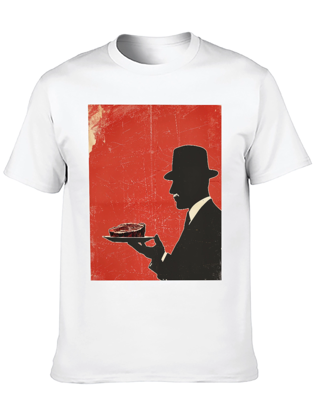 Steak Silhouette T-Shirt - Foodie Style