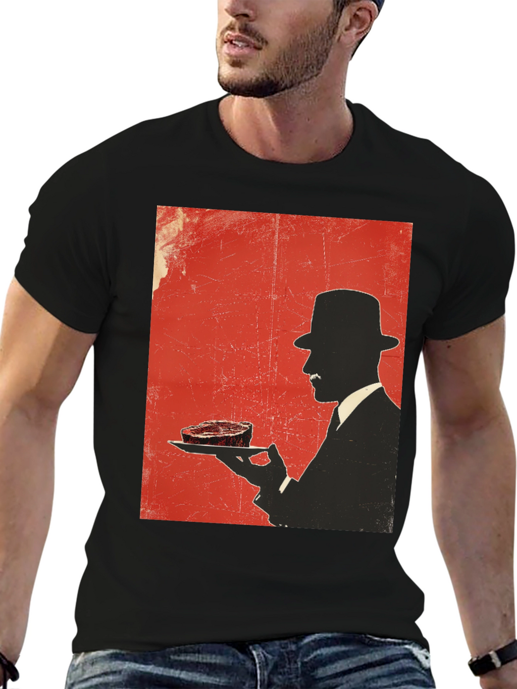 Steak Silhouette T-Shirt - Foodie Style