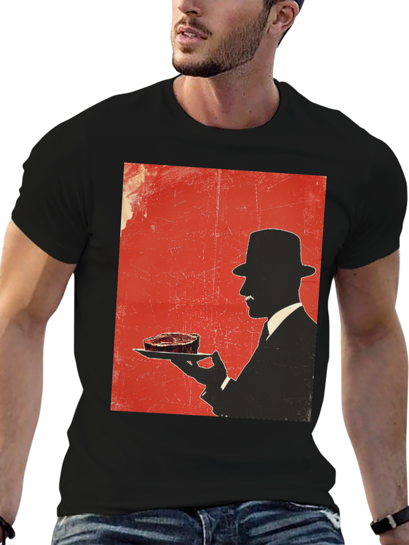 Steak Silhouette T-Shirt - Foodie Style