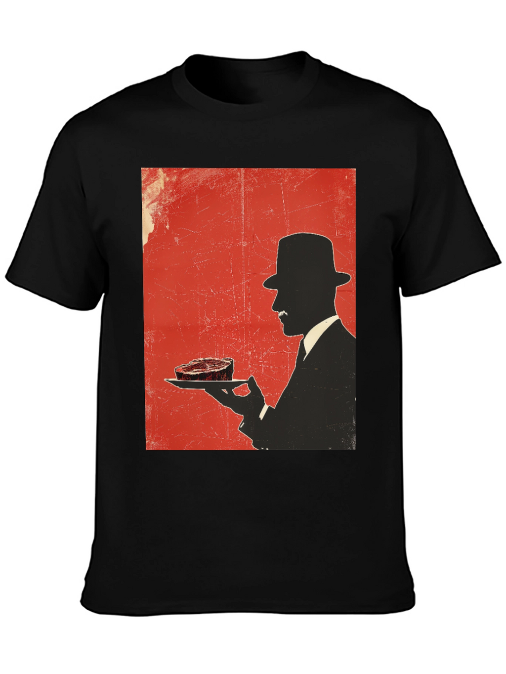 Steak Silhouette T-Shirt - Foodie Style