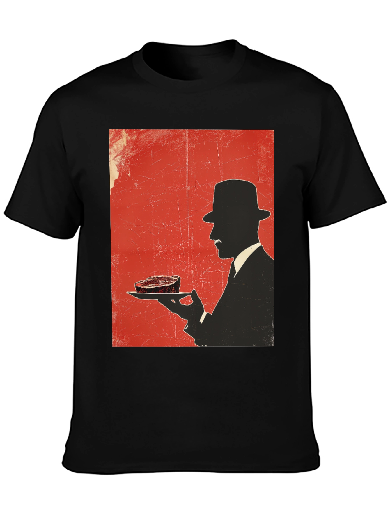 Steak Silhouette T-Shirt - Foodie Style