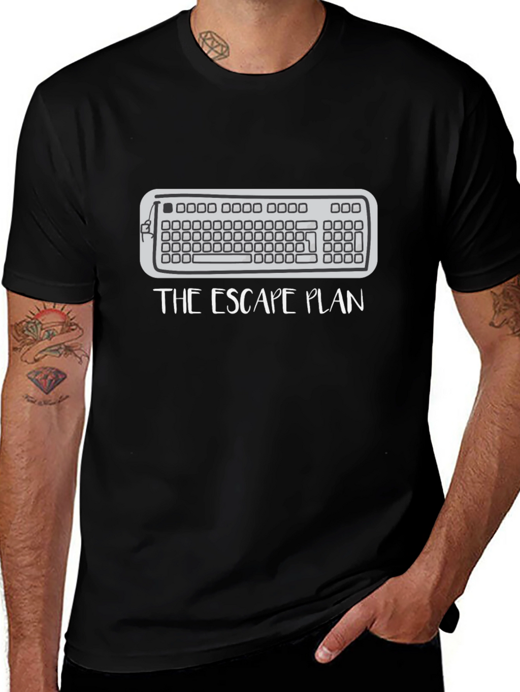 The Escape Plan Keyboard T-Shirt