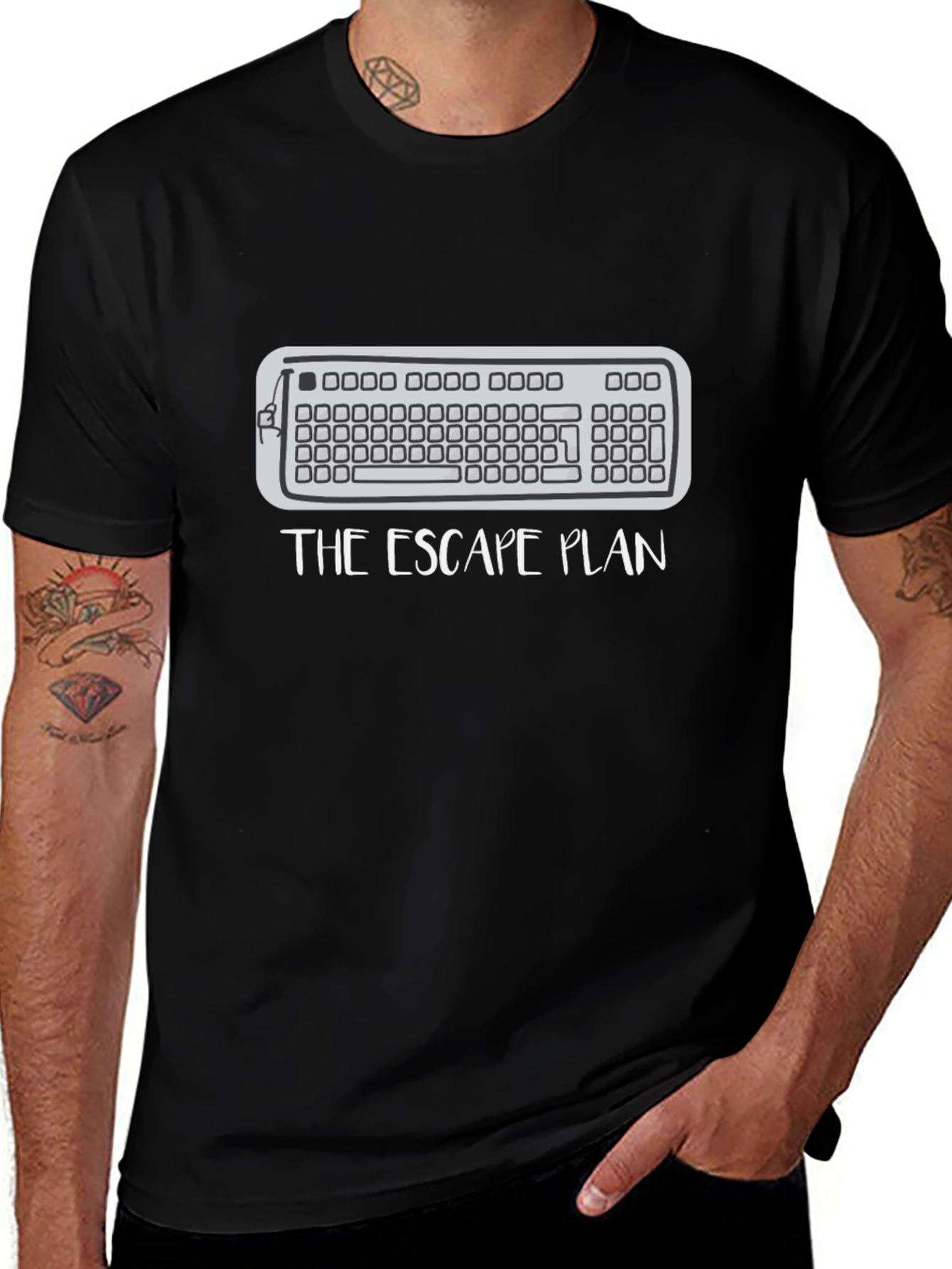 The Escape Plan Keyboard T-Shirt