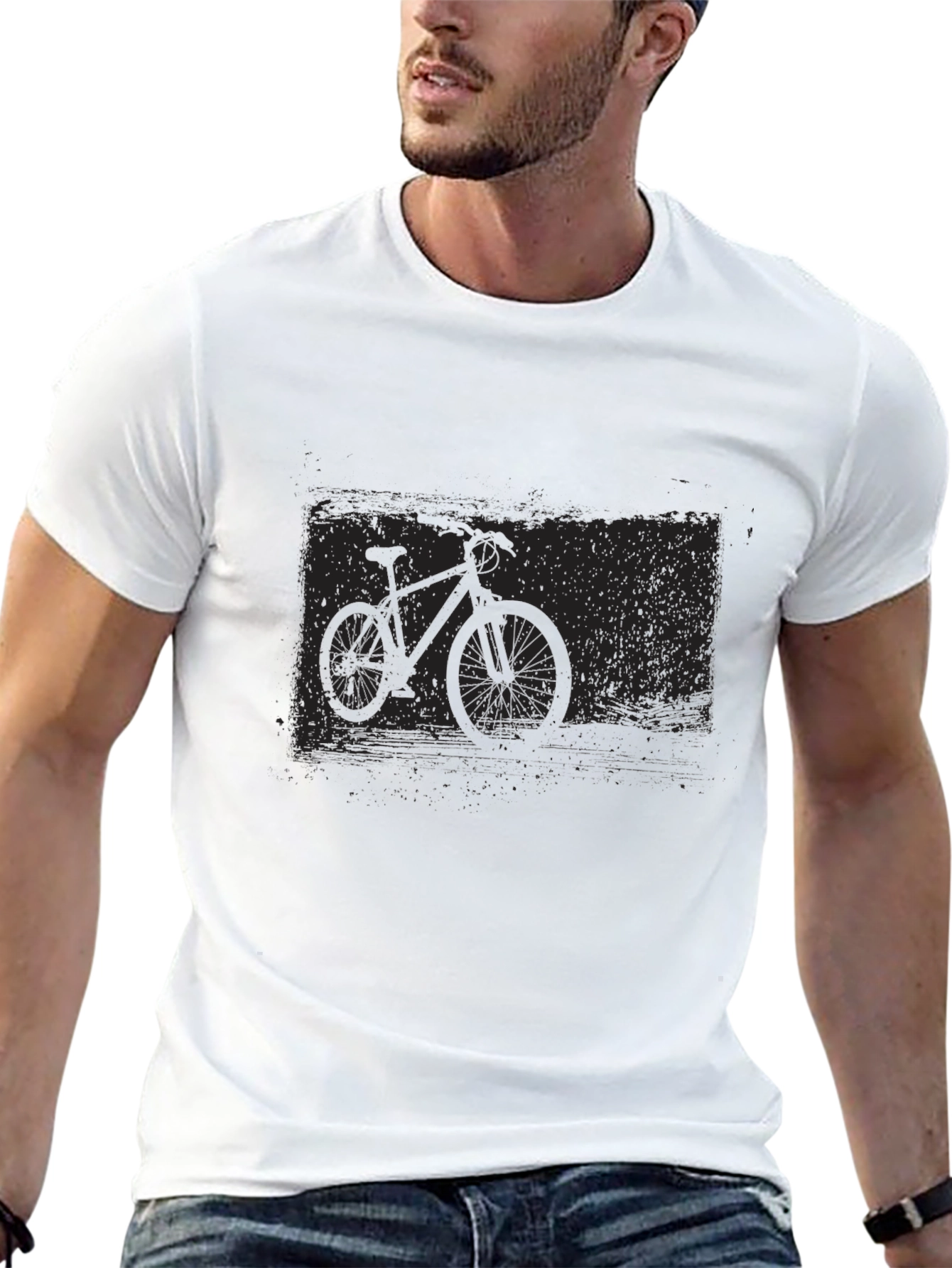 Black Bicycle Graphic Tee - Urban Style Comfort