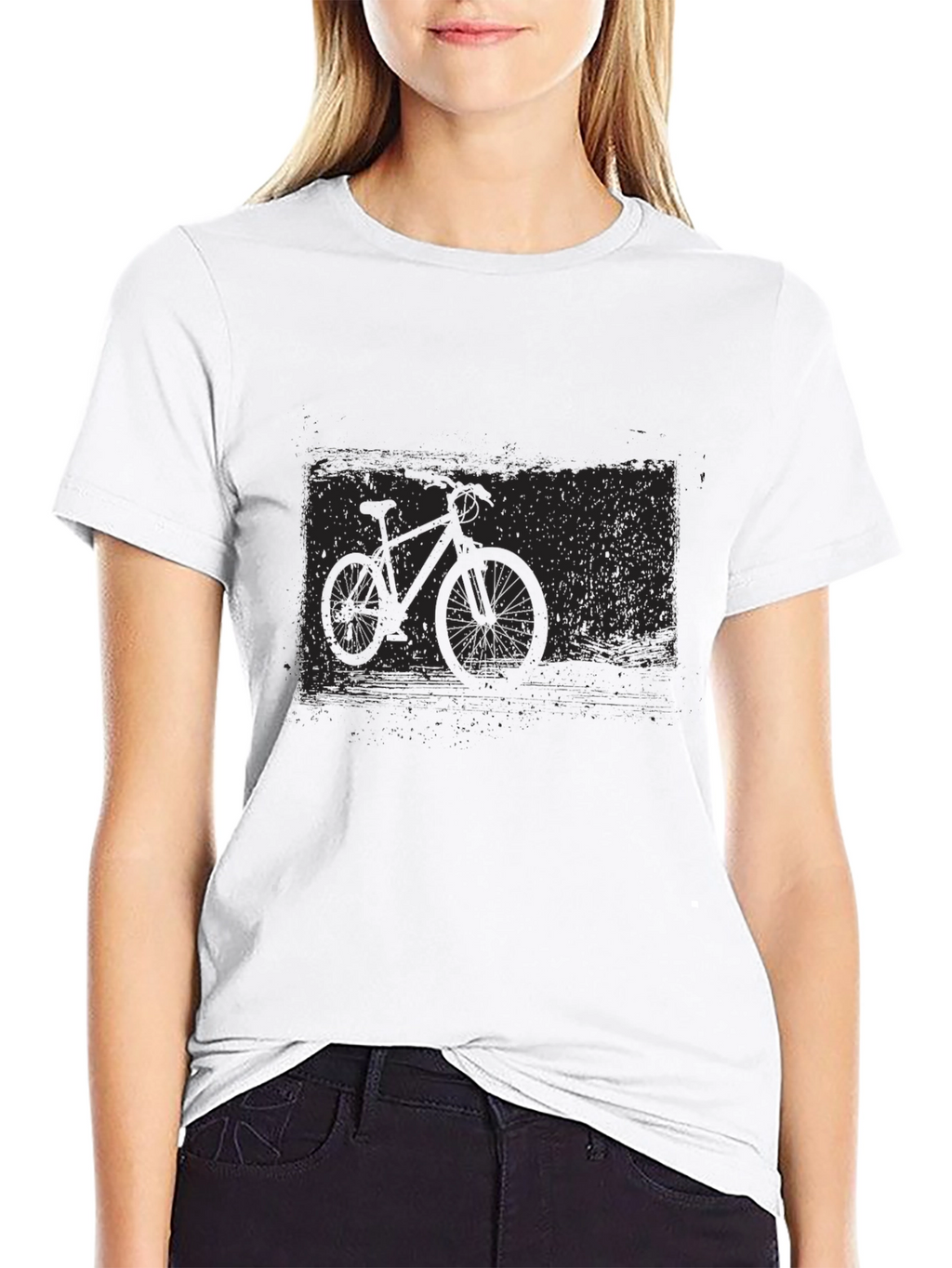Black Bicycle Graphic Tee - Urban Style Comfort