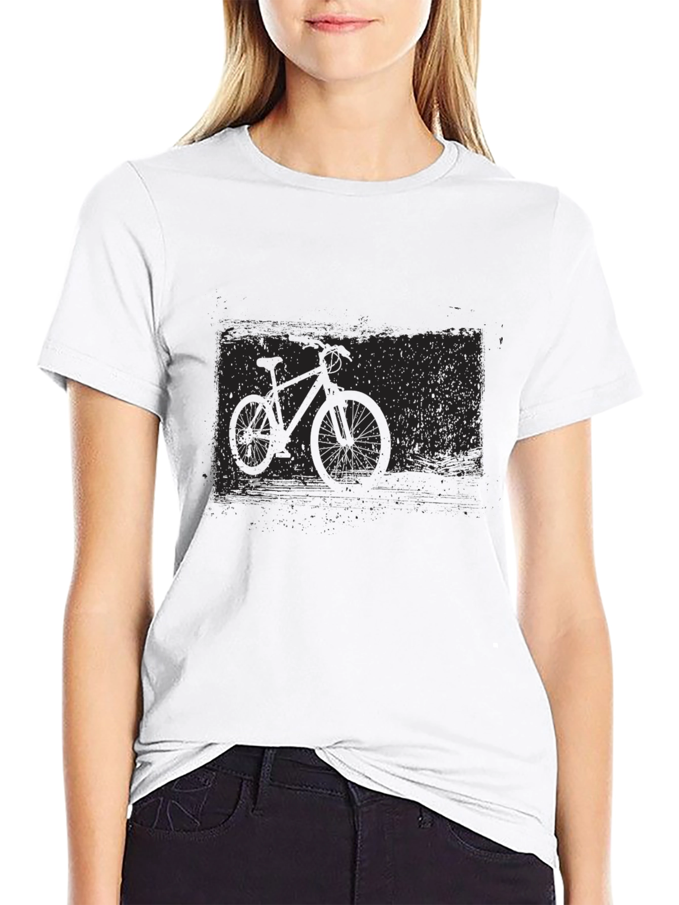 Black Bicycle Graphic Tee - Urban Style Comfort