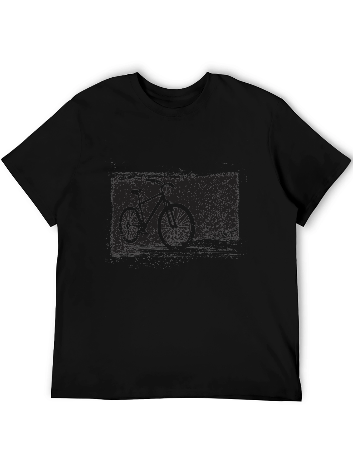 Black Bicycle Graphic Tee - Urban Style Comfort