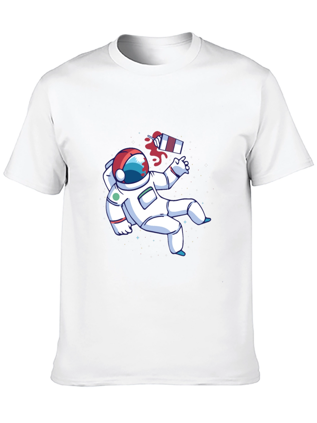 Astronaut Space Graphic Tee - Black