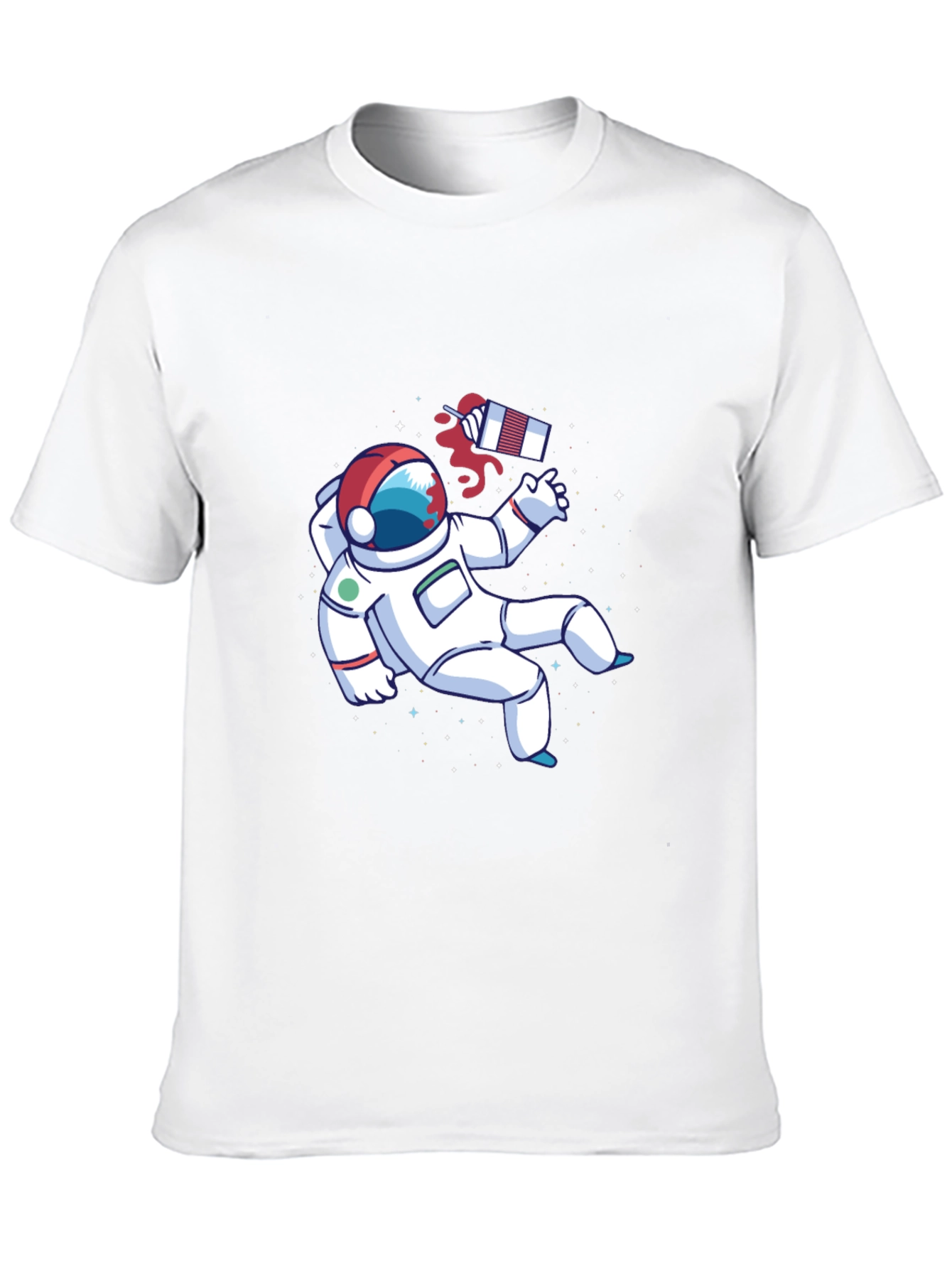 Astronaut Space Graphic Tee - Black