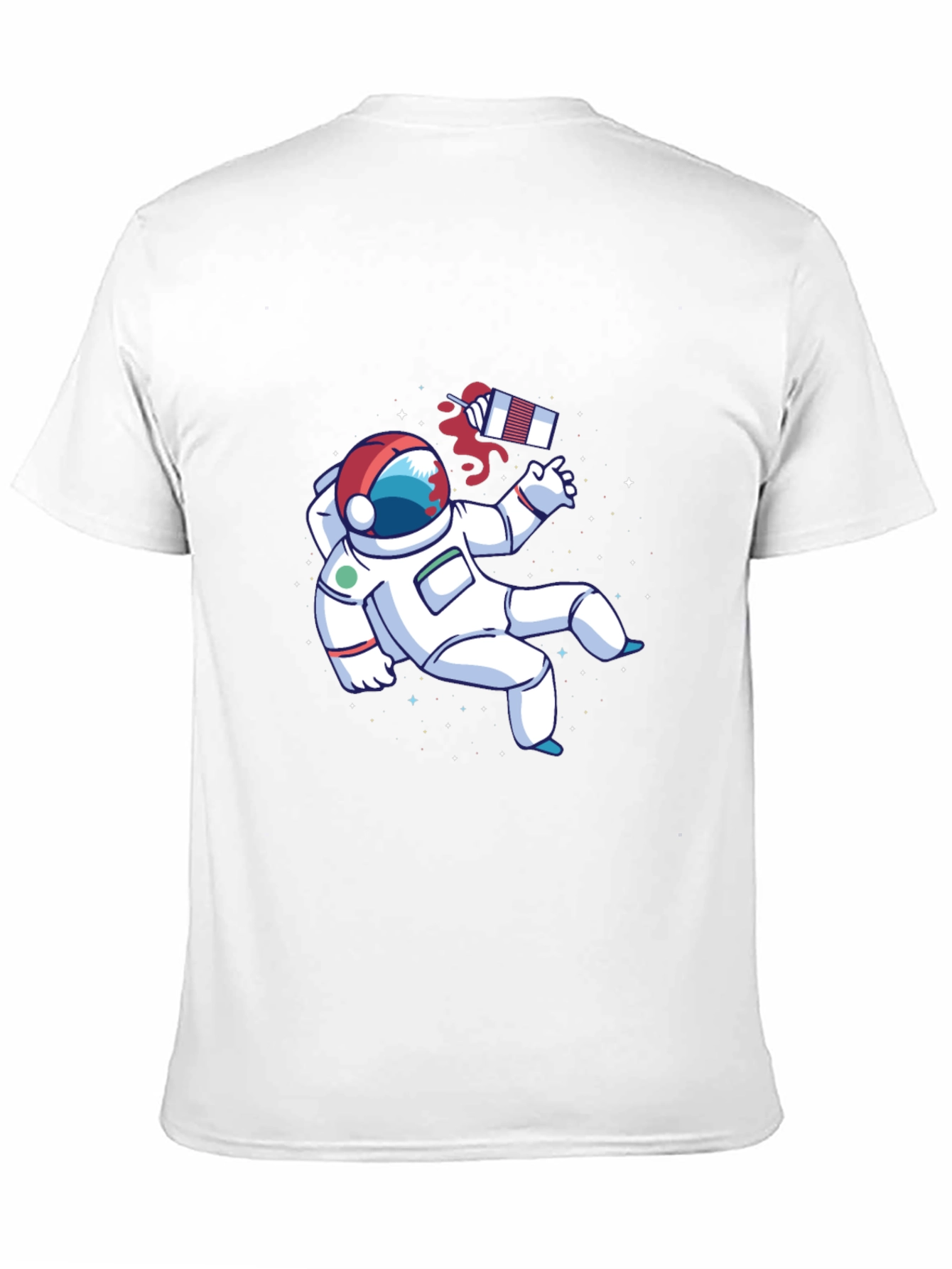 Astronaut Space Graphic Tee - Black
