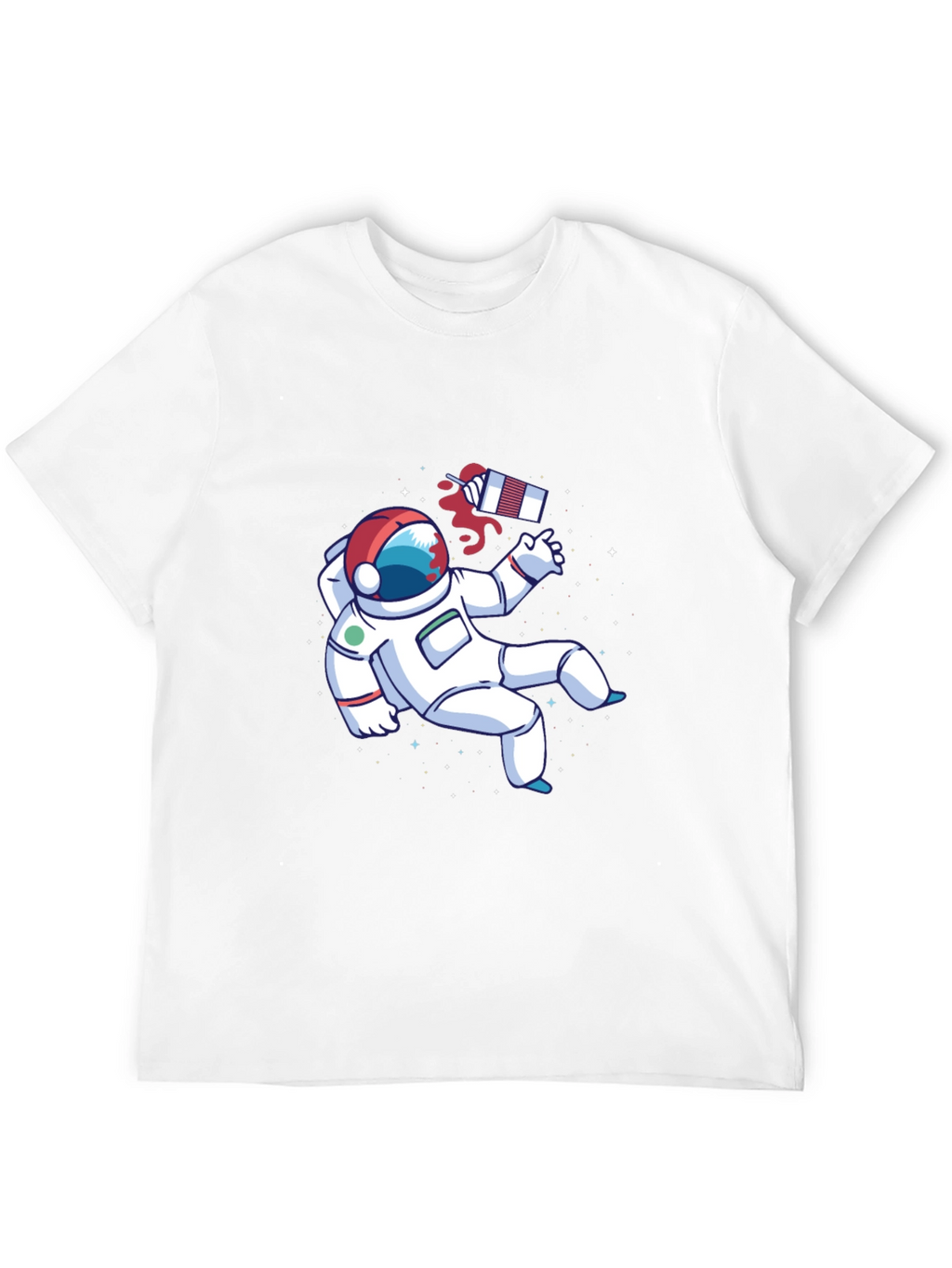 Astronaut Space Graphic Tee - Black