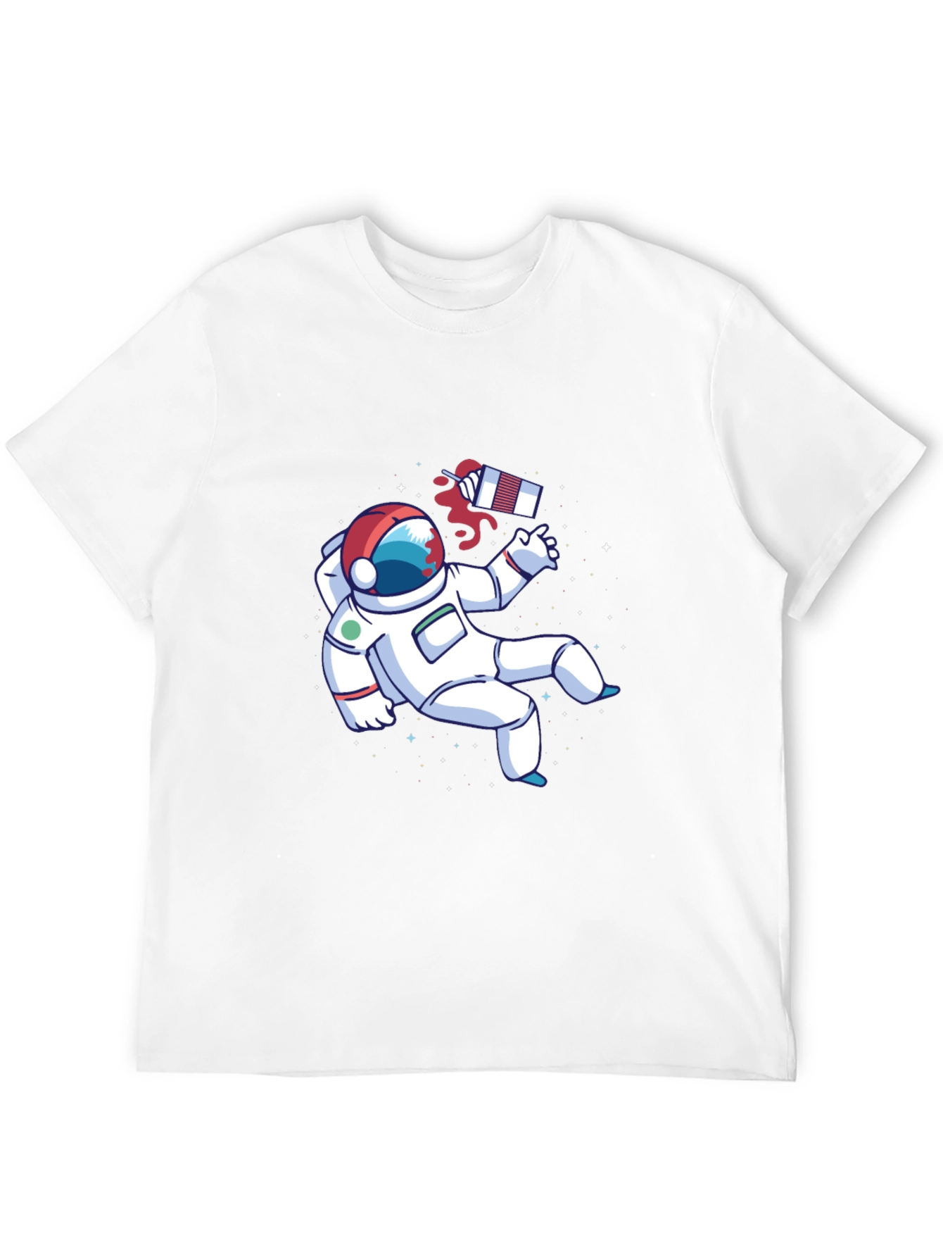 Astronaut Space Graphic Tee - Black