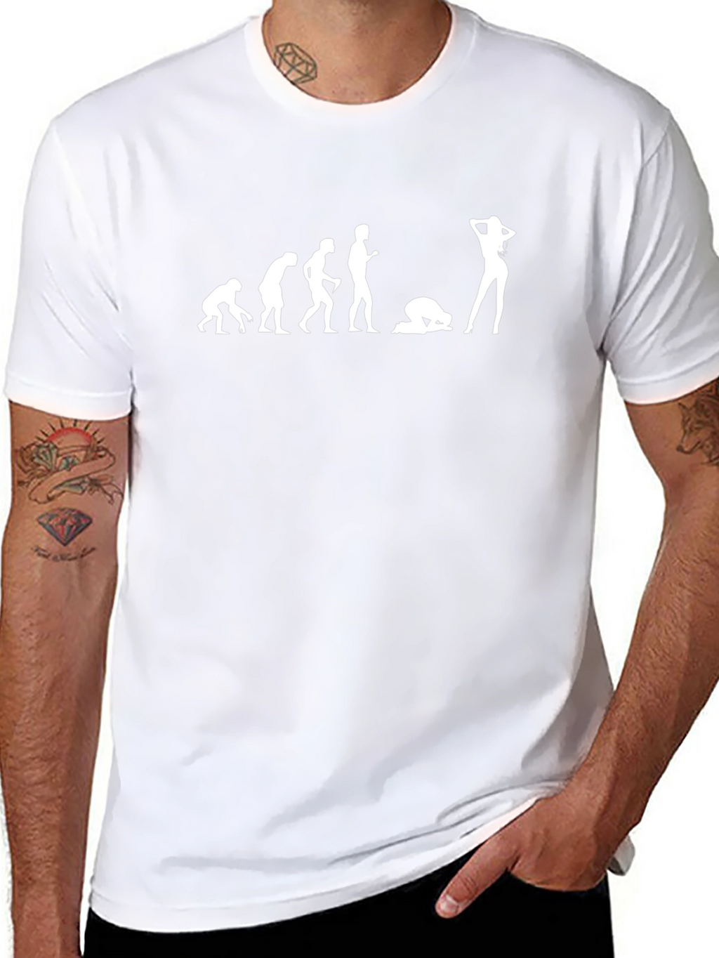 Evolution of Man Funny Graphic T-Shirt