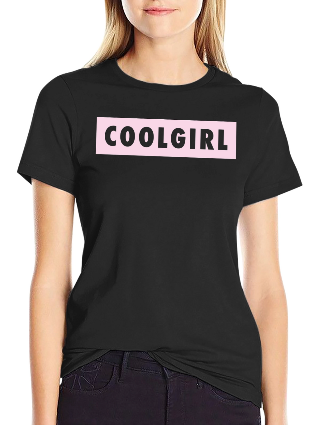 Coolgirl Black T-Shirt: Edgy and Stylish