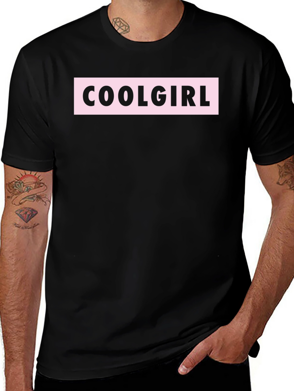 Coolgirl Black T-Shirt: Edgy and Stylish