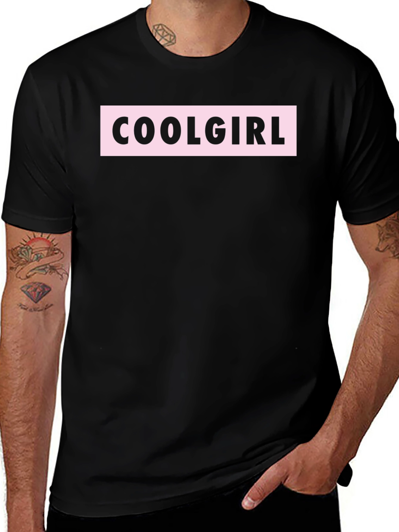 Coolgirl Black T-Shirt: Edgy and Stylish