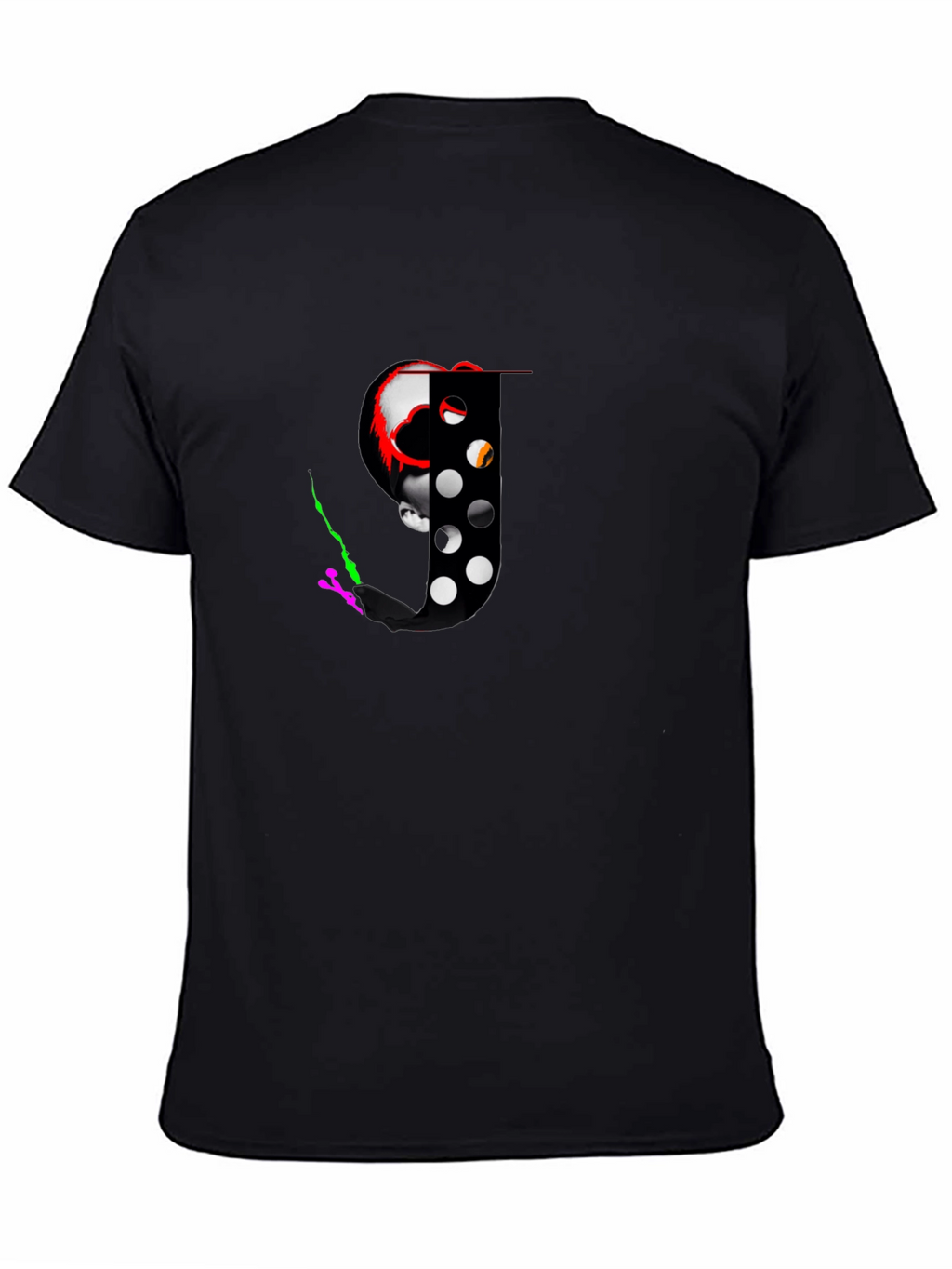 Skull & Hockey Mask Graphic Tee - Black