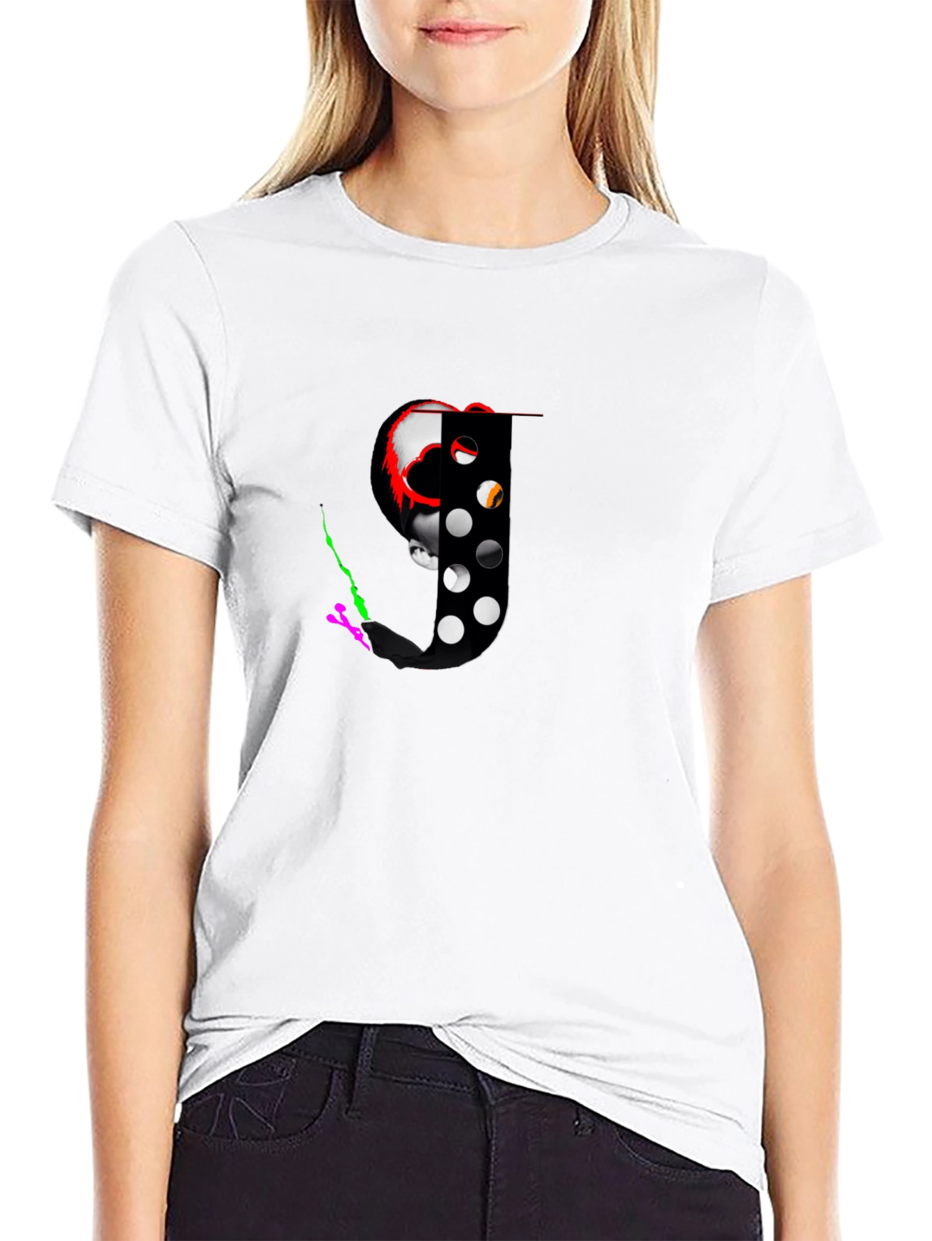 Skull & Hockey Mask Graphic Tee - Black