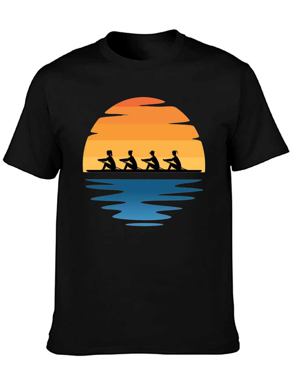 Rowing Team Sunset Graphic Tee