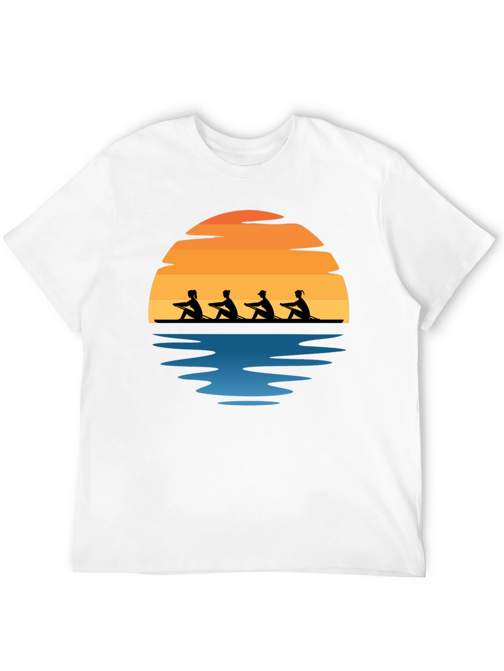 Rowing Team Sunset Graphic Tee