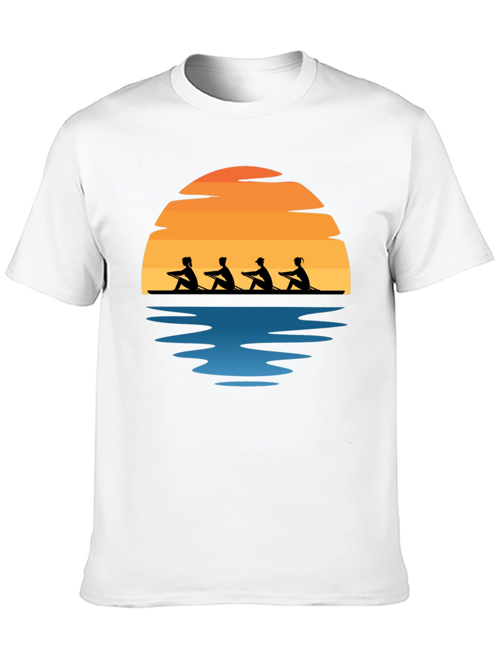 Rowing Team Sunset Graphic Tee
