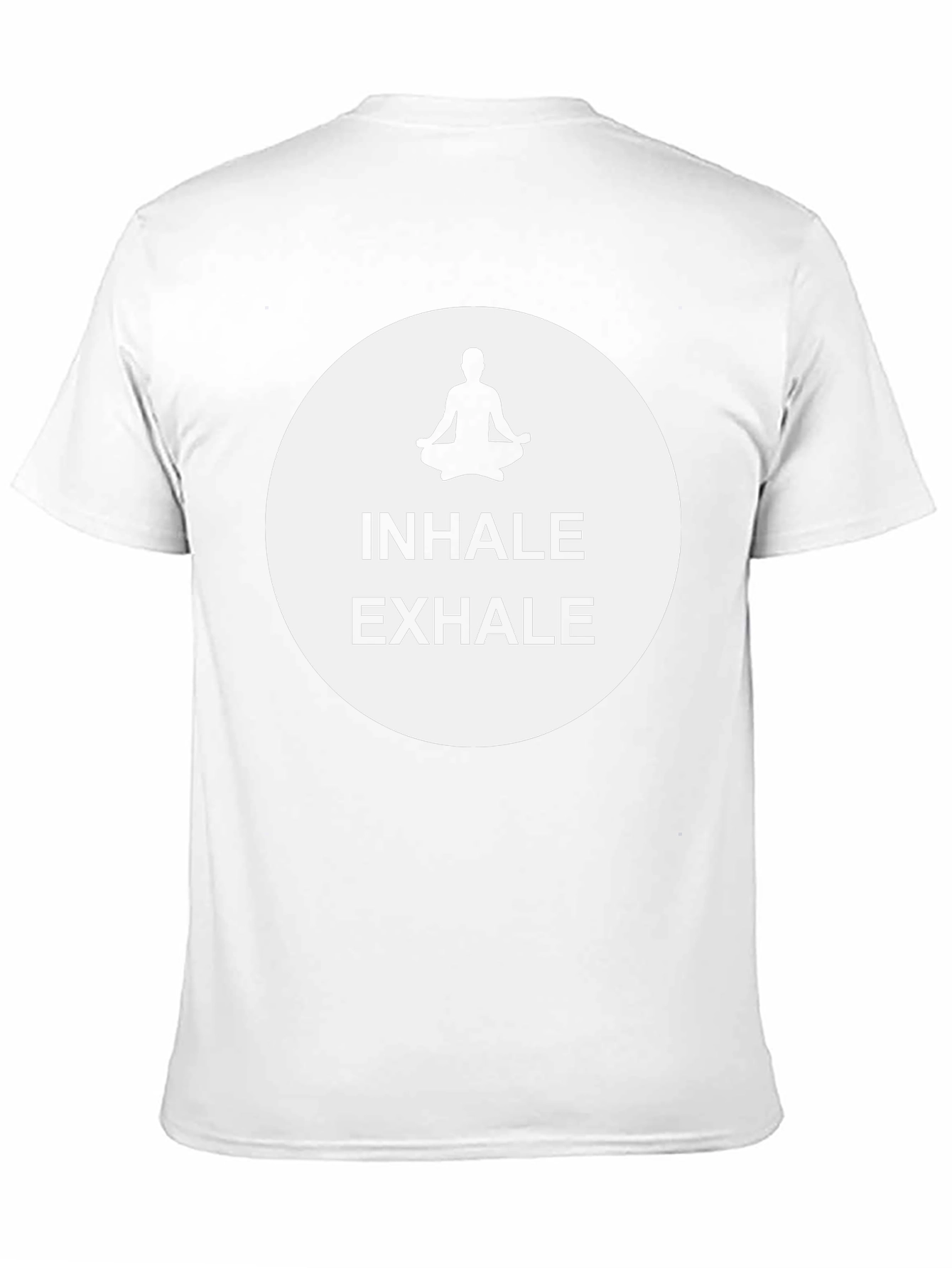Inhale Exhale Meditation Graphic Tee - Black
