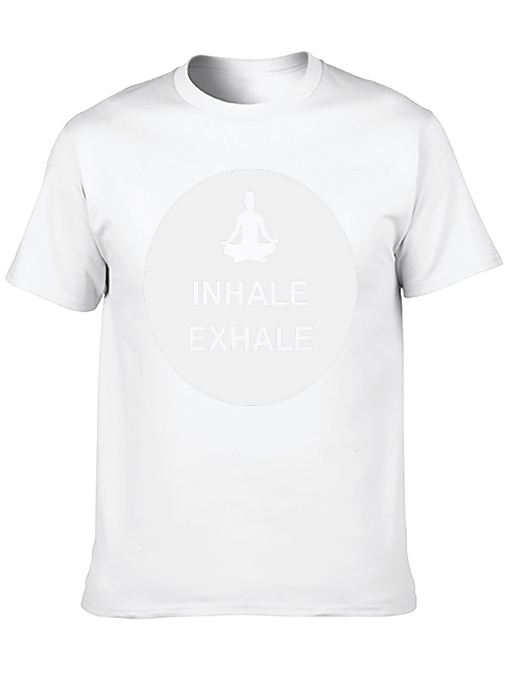 Inhale Exhale Meditation Graphic Tee - Black
