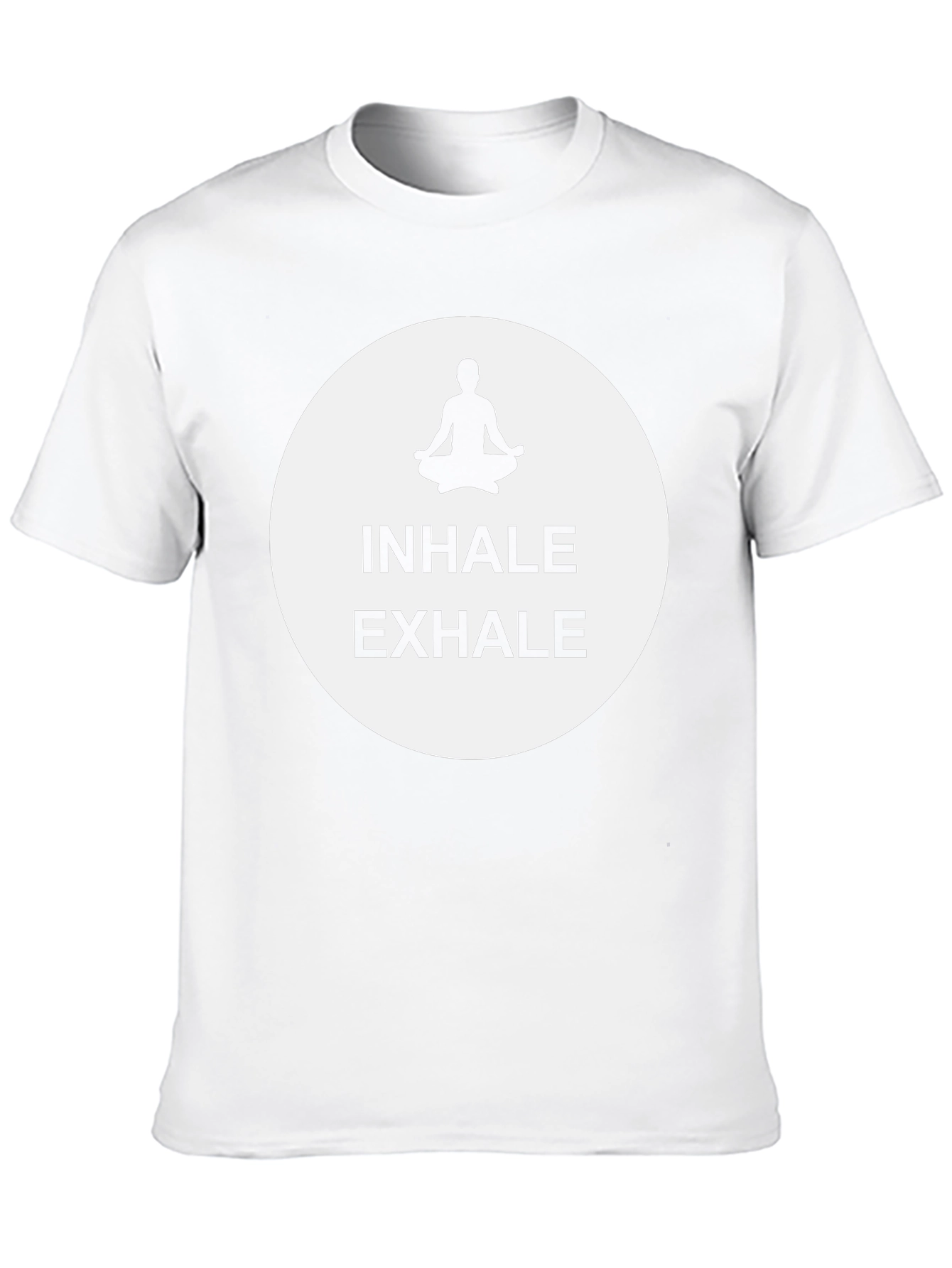 Inhale Exhale Meditation Graphic Tee - Black