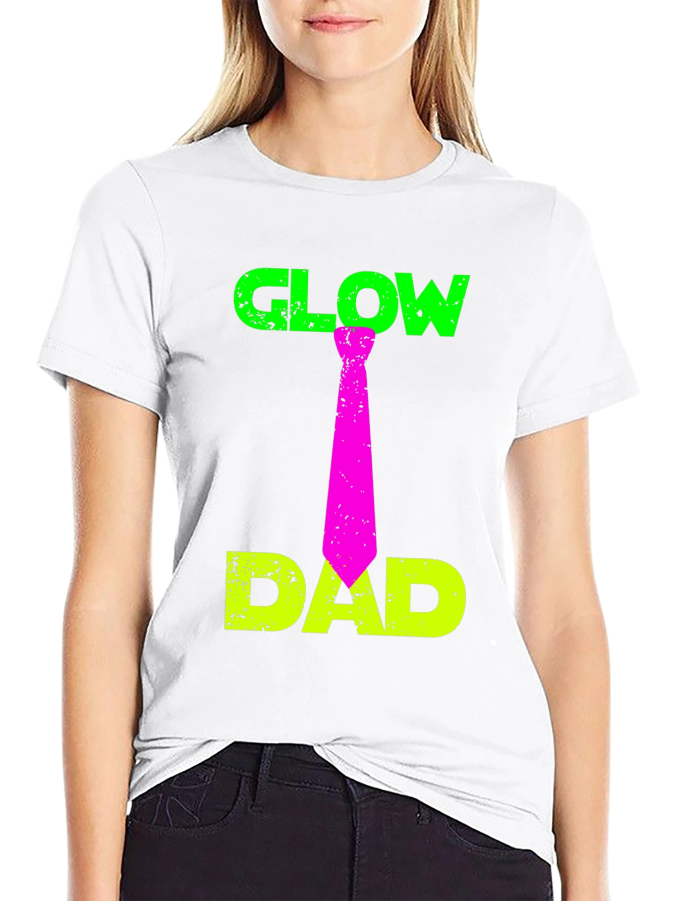 Glow Dad T-Shirt Funny Fathers Day Gift