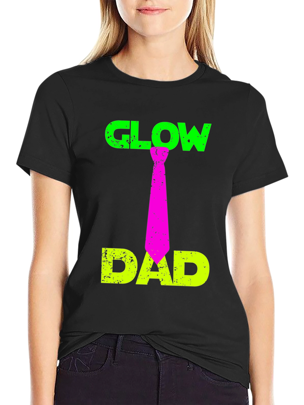 Glow Dad T-Shirt Funny Fathers Day Gift