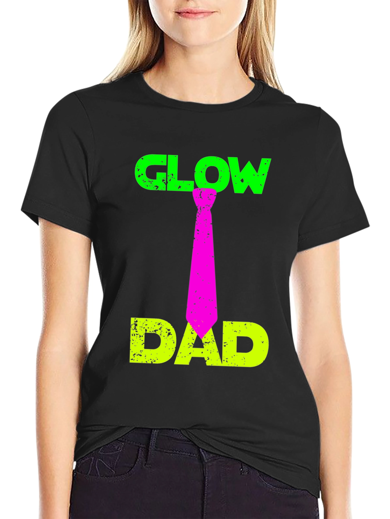 Glow Dad T-Shirt Funny Fathers Day Gift