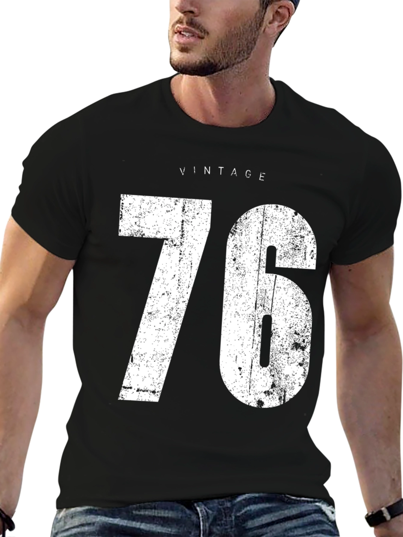 Vintage 76 Graphic Tee - Retro Style