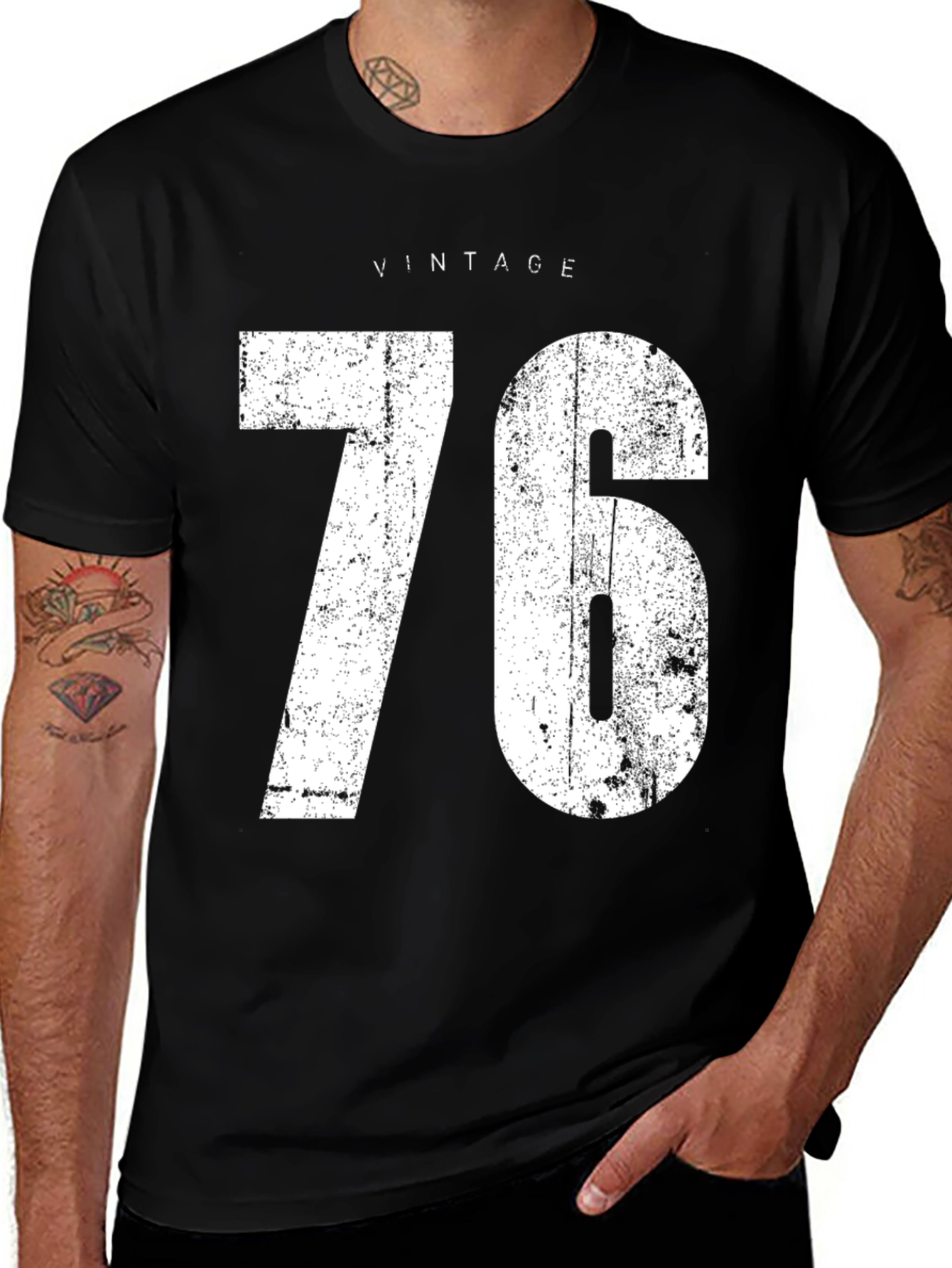 Vintage 76 Graphic Tee - Retro Style