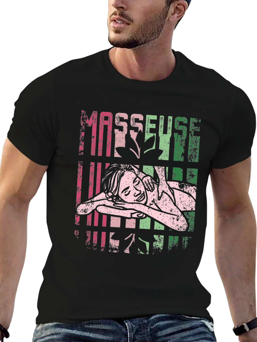 Masseuse Therapist T-Shirt Relaxing Massage Design