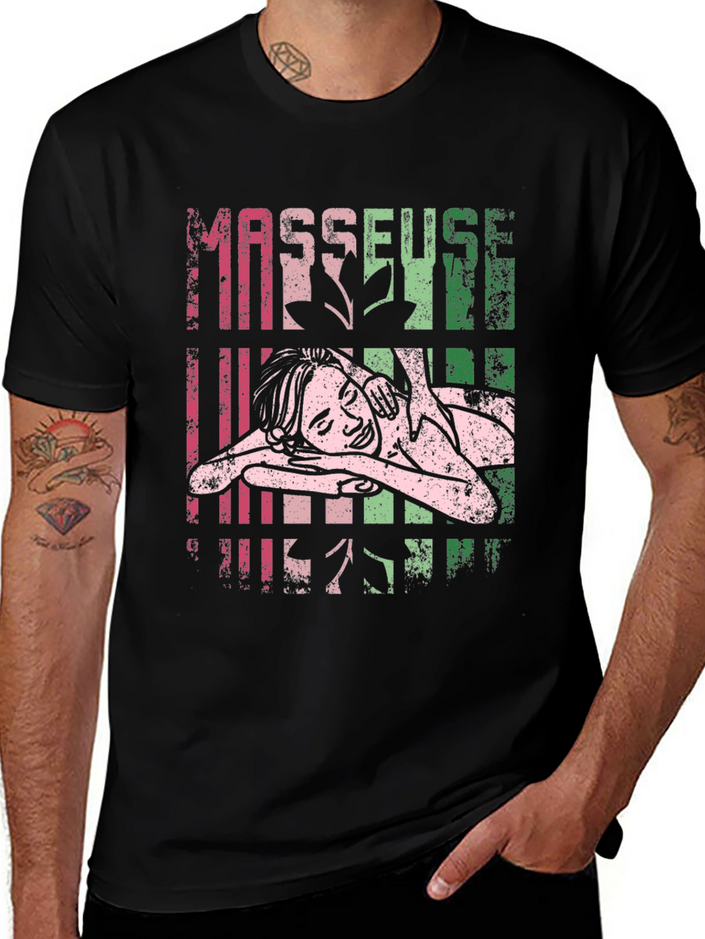 Masseuse Therapist T-Shirt Relaxing Massage Design