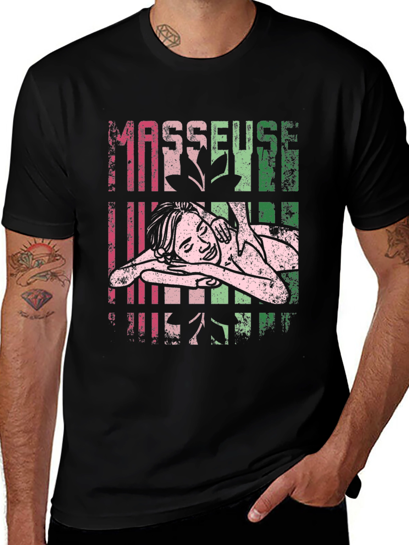 Masseuse Therapist T-Shirt Relaxing Massage Design