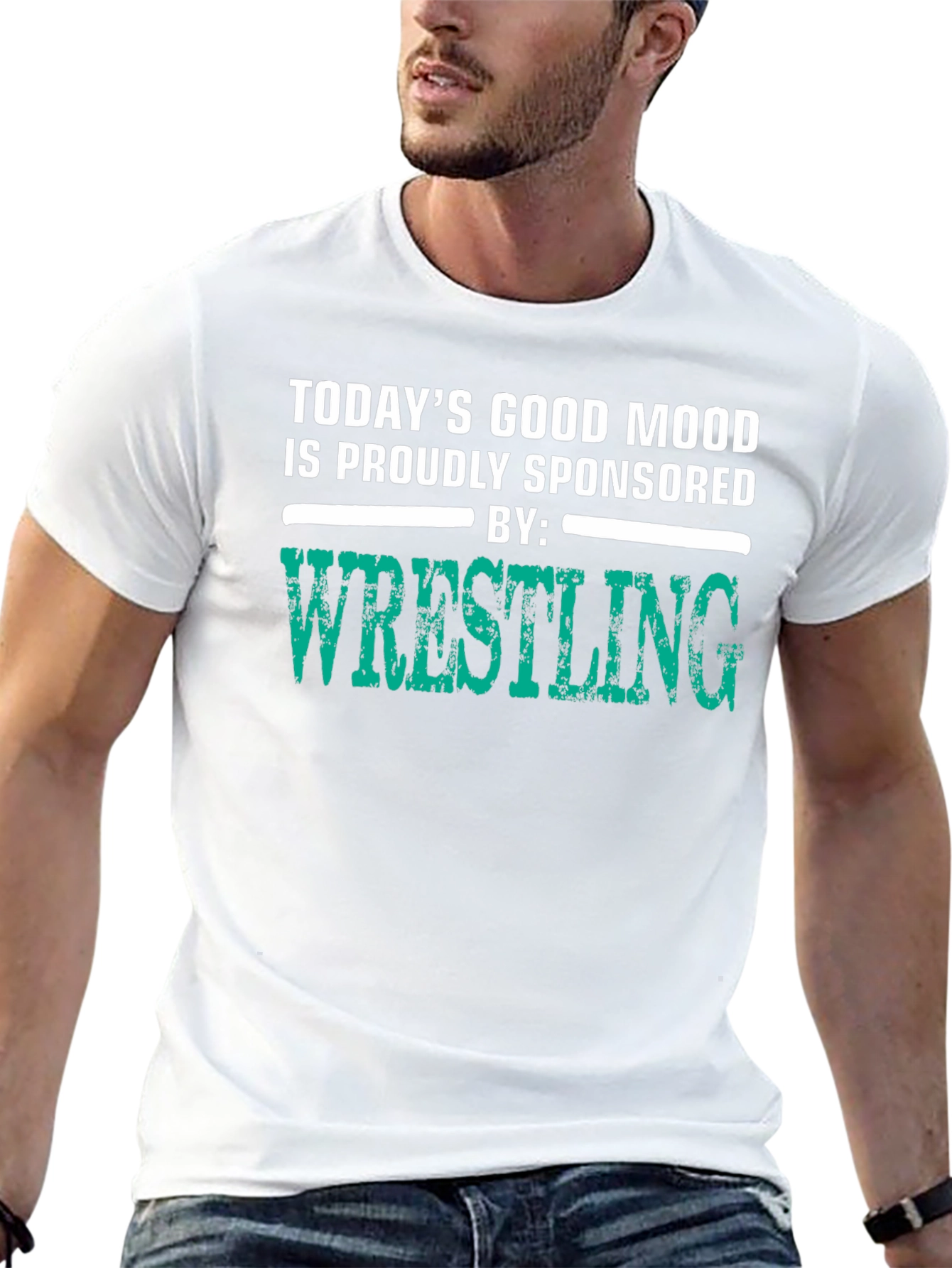 Wrestling Fan T-Shirt: Good Mood Sponsored