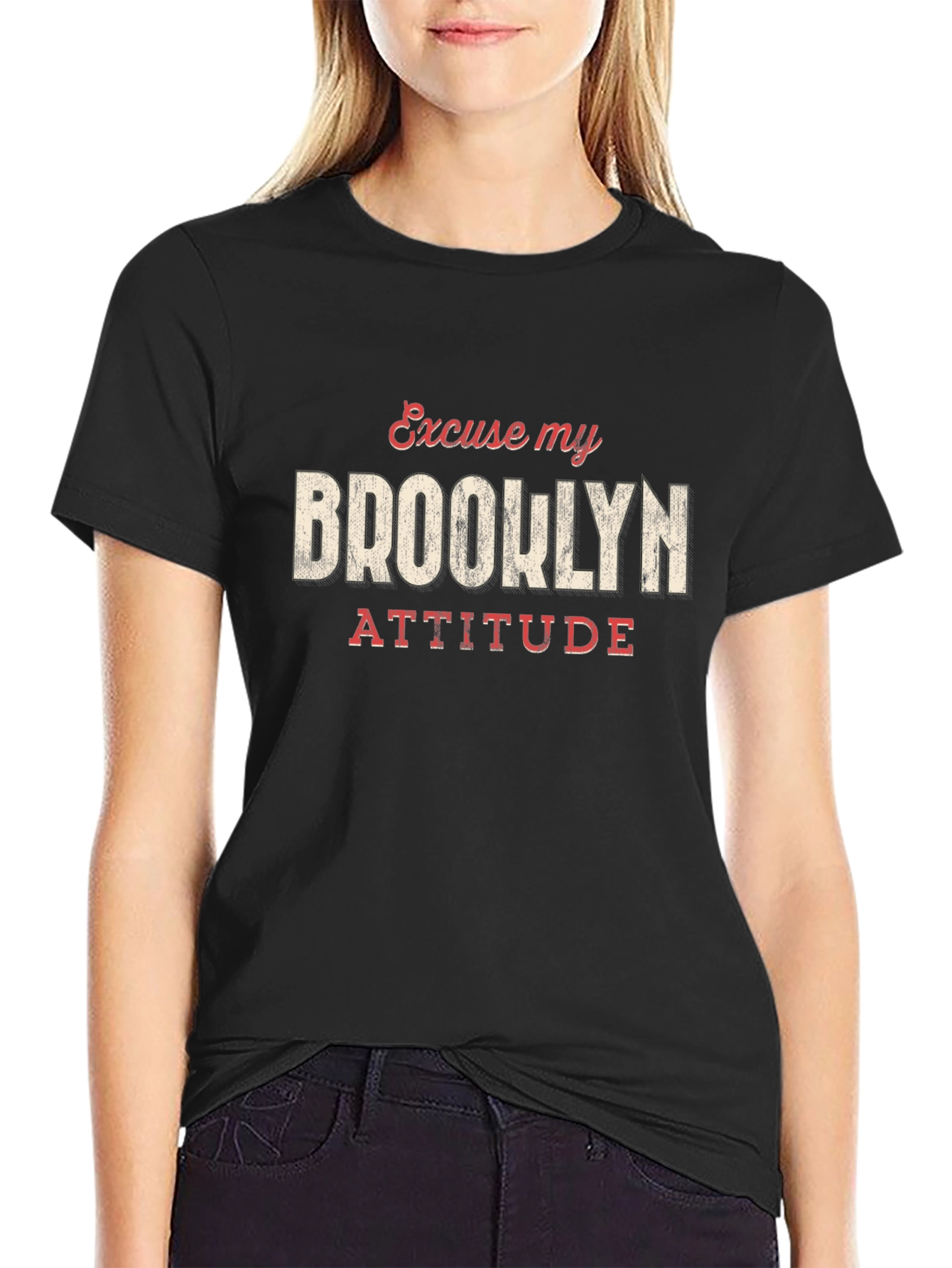 Brooklyn Attitude Graphic Tee - Trendy Style