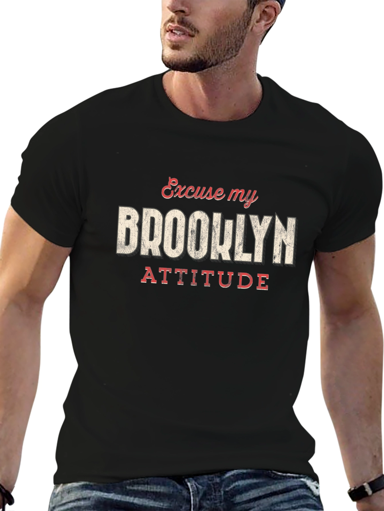 Brooklyn Attitude Graphic Tee - Trendy Style